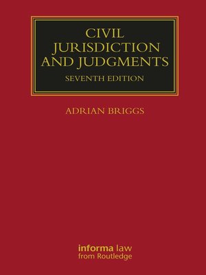 cover image of Civil Jurisdiction and Judgments